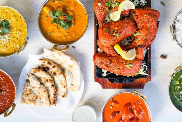 Dining room at Friendz Dhaba on Bram Court in Brampton, where every Indian delivery order is cooked fresh
