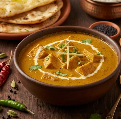 Shahi paneer in rich tomato masala served at Friendz Dhaba in Brampton
