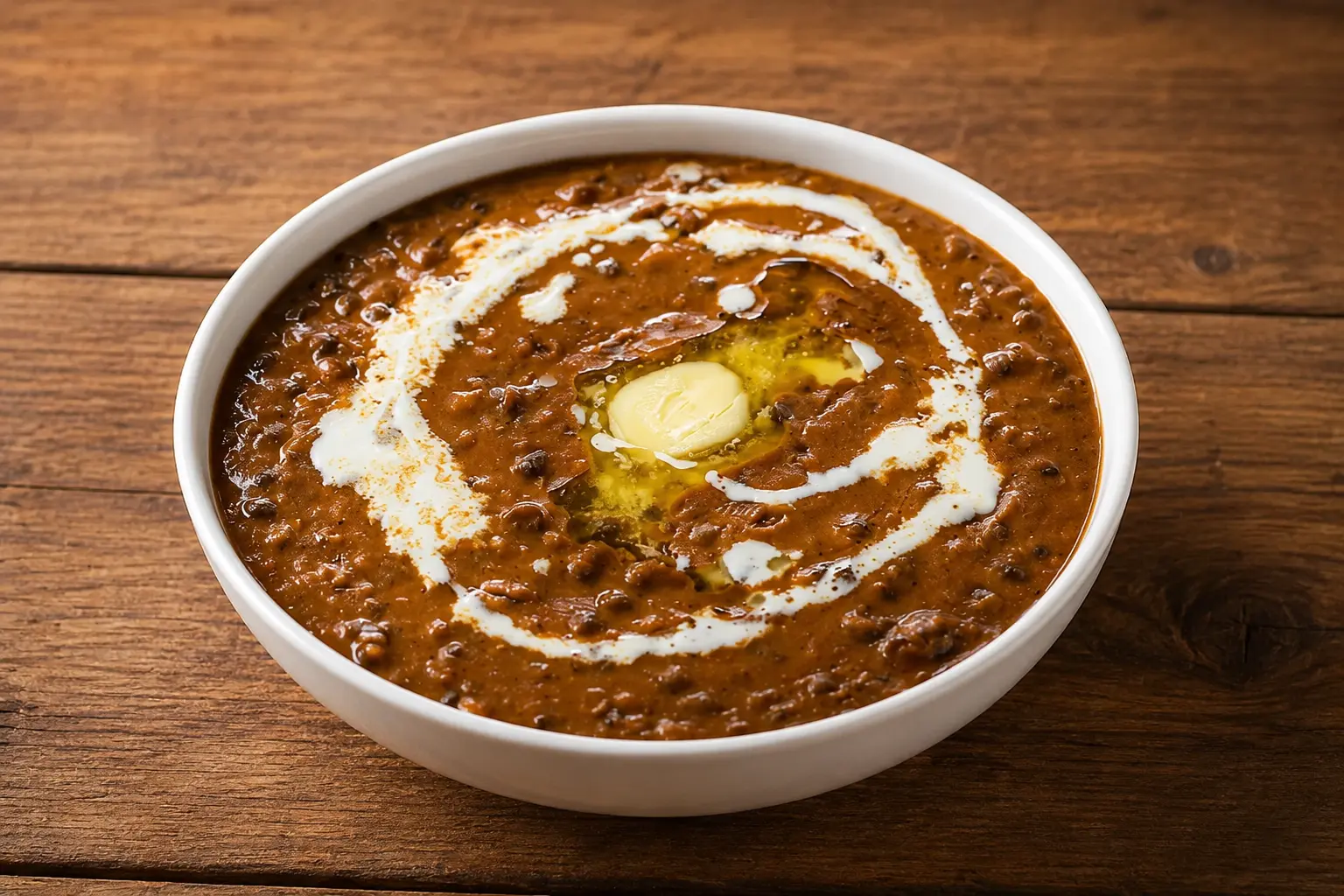 Dal makhani black lentils simmered with butter and cream at Friendz Dhaba in Brampton, ON